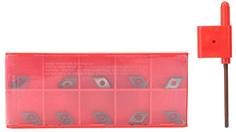 DCMT0702 EM YBC205 Hartmetall-Wendeeinsätze Messer Drehmaschinen-Drehwerkzeug mit Schraubenschlüssel für die Stahlhalbveredelung