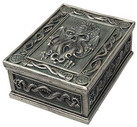 Summit Collection The Call of Cthulhu Sea Monster Design Scultoreo Tarocchi Box Gioielli Trinket Keepsake Home Accent Decor 6 L
