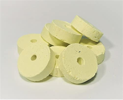 Disques de soufre de 10 g/pcs. - 50 unités (0,5 kg) - Disques soufre combustibles pour désinfection de fûts, tonneaux ou répulsif abeilles en nid d'abeilles