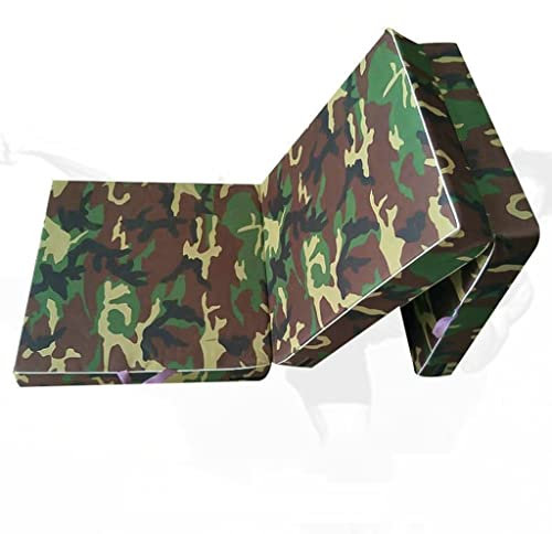 Turnmatte Weichbodenmatte Verdickte Und Vergrößerte Falt-Gymnastikmatte, Camouflage-Fitness-Trainingsmatte, Multisport-Tumbling-Matte (Size : 200x100x10cm)