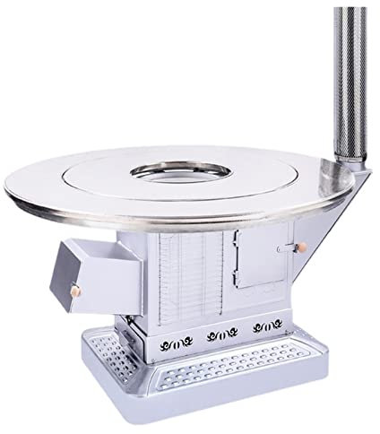 Wood Burning Stove Indoor Firewood Stove Thickened Gasification Furnace Villa Rural Roasting Stove Household Firewood and Coal Dual-purpose Heating Furnace Smokeless Gasifier Camping Stove (Size : 1m