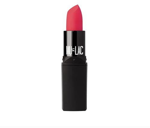 Mulac Cosmetics MARILYN Cremiger Lippenstift Matte Erdbeerrot mit pastell Textur