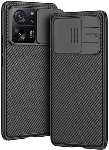 AROYI Funda de teléfono móvil para Xiaomi 13T, Xiaomi 13T Pro, funda protectora de cámara con cámara deslizante, funda para teléfono móvil para Xiaomi 13T / Xiaomi 13T Pro (6.67 pulgadas) - (negro)