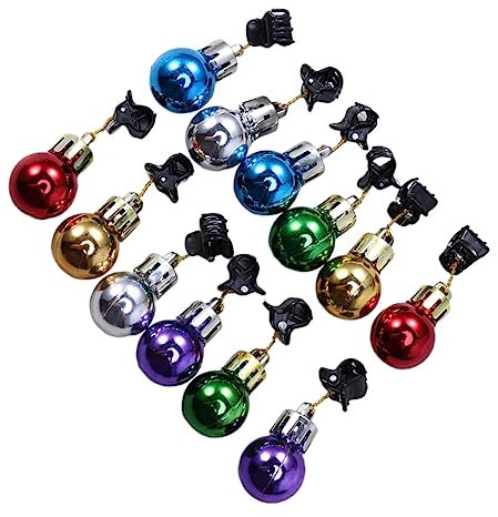 Cabilock 24stücke Bartclips Weihnachtskugel-Dekorationen Bartschmuck Weihnachtsmann-bartclips Zufällige Ausführung für Weihnachtsdeko Bartclips Weihnachtskugeln Zufälliger Stil