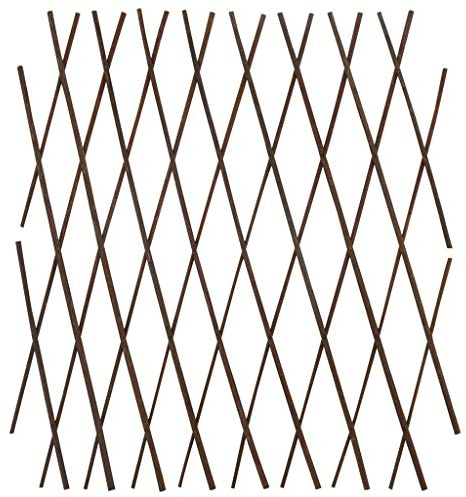 Kavolet 5 enrejados de Mimbre, Valla de jardín, Valla de Mimbre Extensible, protección Visual, Vallas Decorativas, para jardín, Enrejado, Valla para Plantas trepadoras, Variable hasta 180 x 60 cm
