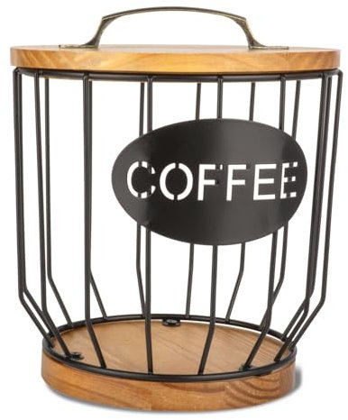 Guolich Porta Cialde Caffe Porta Capsule Caffe, Portacialde da Caffè,Capsule di Caffè Cesto di Immagazzinaggio,Contenitore Caffe, Cestini da Cucina,per Casa Bar,Angolo Caffe,Ristoranti,Hotel,06