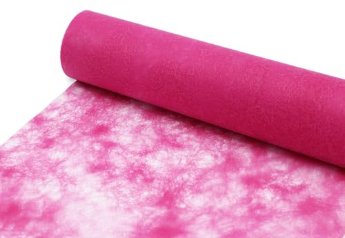 Sizocloud® Tischläufer Tischband (Fuchsia-Pink, 20 cm breit)