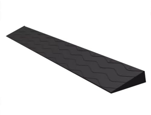 Rampas de umbral for portales,rampas for sillas de ruedas for portales interiores, varios tamaños y alturas/colores for portales baños supermercados entradas de garajes(Black,100*10*3.5cm)