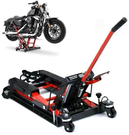 Sollevatore idraulico per moto da 680 kg di carico, staffa di montaggio regolabile da 115 a 365 mm per motore in garage
