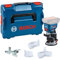 Bosch Professional 18V System Akku-Kantenfräse GKF 18V-8 (inkl. Parallelanschlag, 2x Saugadapter zum Fräsen, Spanschutz, 8-mm-Spannzange, Spannschlüssel, L-BOXX ohne Akku/Ladegerät)