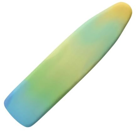 Treer Farbverlauf Bügelbrettbezug, Für S-2XL Bügelbrett, Ersatz-Bügelbrettbezug, Universeller Bügelbrettbezug Mit Schnallenriemen An Der Unterseite,Schmutzabweisender (L,gelb grün blau)