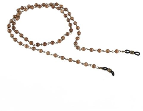 VALICLUD Holz Brillenhalter Kette Aus Perlen Multifunktionale Sonnenbrillen Halterung Handgefertigt Aus Natürlichem Hartholz Modisches Accessoire Für Brillenliebhaber Für Reisen Und