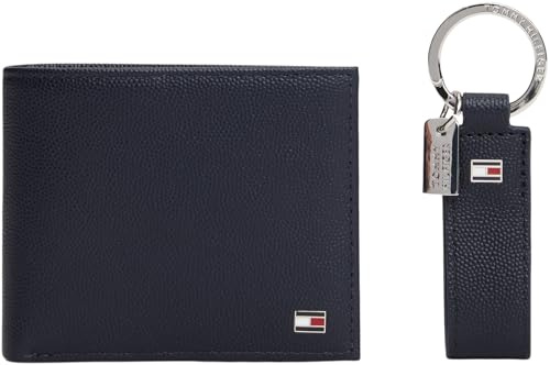 Tommy Hilfiger Uomo Set Regalo Flag Mini Borsello e Porta Carte, Blu (Space Blue), Taglia Unica