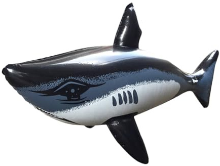SOPOTUTU Inflatable Shark Pool Toy for Children Made of Sturdy Pvc, Lightweight and Educational to Improve Cognitive Skills, for Pool Playtime and Beach Activities