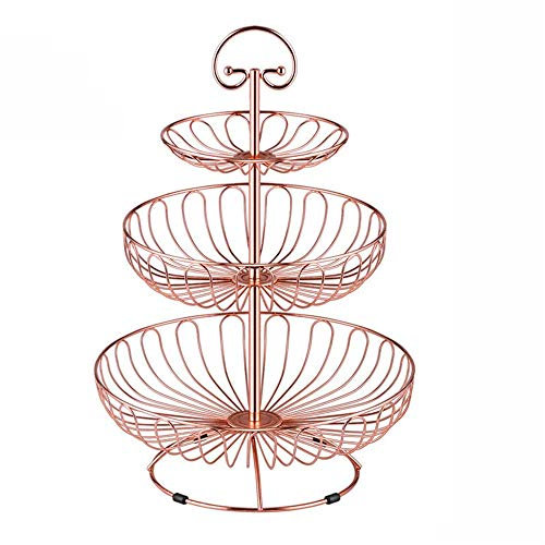 CVNIMV Alzata per Torta a 3 Strati in plastica per Dolci, pasticcini, Torte, Frutta, Feste, Matrimoni, Decorazioni per la casa, per Torte, Cibo, Frutta, Dessert (Bianco a 3 Livelli)