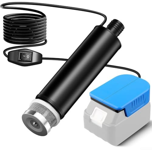 Gdfnmogo Battery Operated Water Transfer Pump with Mesh Filter Compatible with 18V Power Tool Battery for Garden Pond Cleaning Rain Barrels Drainage(for BAT622)