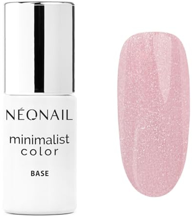 NÉONAIL Vernis Semi Permanent Base Coat 7,2 ml - Vernis Gel UV Semi Permanent - Rosa - Minimalist Color Base Shiny Rouge Tone - Vernis à Ongles - Gel Polish - Gel UV - Nail Art