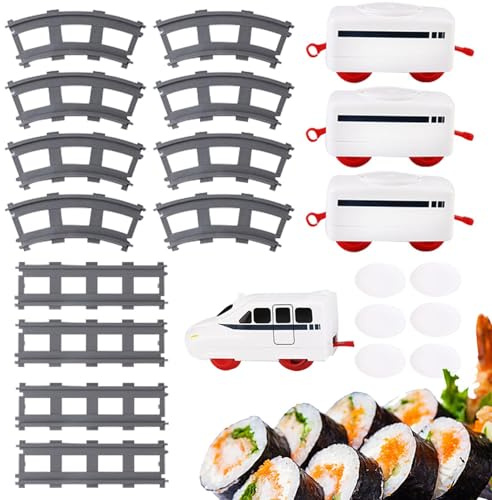 Conveyor Sushi Train - Elektriskt tågset för småbarn Hemlekutrustning med roterande tallrik Sushi Bordsleksak | Odla barns fantasi Lärande Lekutrustning Pojkar Flickor Lekstuga