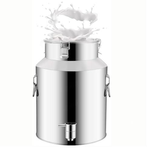 Jarra Con Grifo Lechera Acero Inoxidable Grande Cubo Para Transportar Leche Para Almacenar Líquidos y Sólidos Hay Varias Capacidades Disponibles,Capacity-88Liters