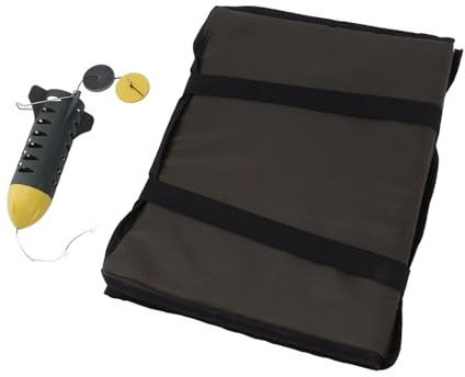 ERYUE Alfombrilla Plegable para Aterrizaje de Carpas, Cojín Portátil para Pesca de Carpas, Alfombrilla Desenganchar, Almohadilla 3 Capas Pesca Al Aire, Ligera y Cómoda Muelle o Playa