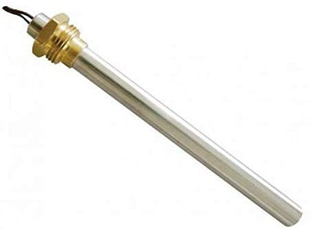 Easyricambi Ignition Spark Plug Resistance for Pellet Stove 420W 204MM 194MM; Diameter 12.5MM; Thread 3/8