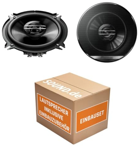 Lautsprecher Boxen passend mit Pioneer TS-G1320F - 13cm 2-Wege 130mm PKW Koaxiallautsprecher Auto Einbausatz - Einbauset für Dacia Sandero 1