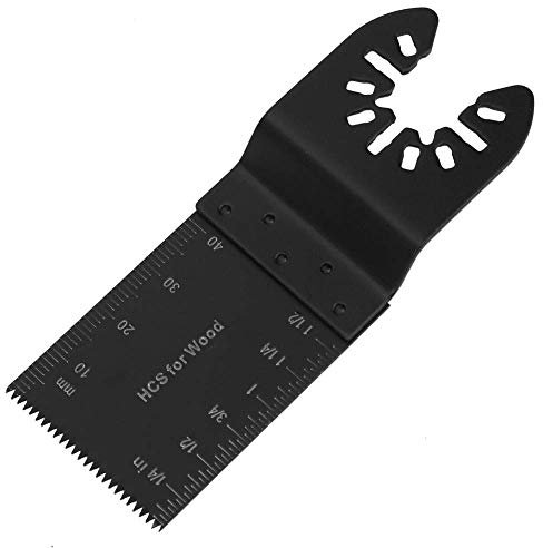 25 Teilige 34mm Multitool Sägeblätter, Oszillierendes Zubehör Set, Sägeblätter Lange gewellte Sägezähne zum Schneiden Werkzeug für Fein Oszillierer von Holz, PVC Rohr weiche Metall