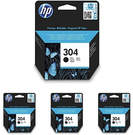 HP 304 (N9K06AE) Original Druckerpatrone Schwarz Deskjet Envy, 4er Pack