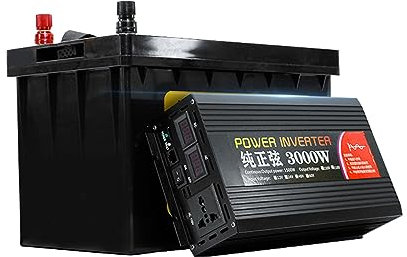 WILLQ 12-Volt-LiFePO4-Batterie 12V 80Ah 100Ah 150Ah 200Ah Lithiumbatterie Notstromversorgung mit 1000W 3000W 4000W Wechselrichter tragbare Stromerzeugungseinheit,12v200ahwith4000w