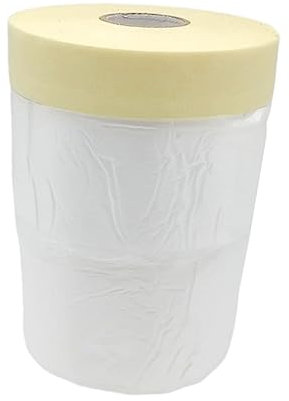 BESTonZON 1stück Masking Film Für Spritzlackierung Wasserdichte Malerfolie Weiß Und Khaki Für Auto Und Möbelrenovierung Einfach Anzuwenden Und Langlebig