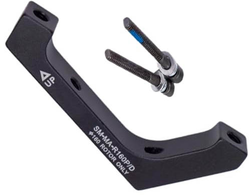 Fahrrad-Scheibenbremsen-Adapter,Fahrrad-Scheibenbremsen-Adapter, Scheibenbremsadapter aus Aluminiumlegierung für Fahrrad, Schwarzer, benutzerfreundlicher Adapter, leichtes Fahrradzubehör für