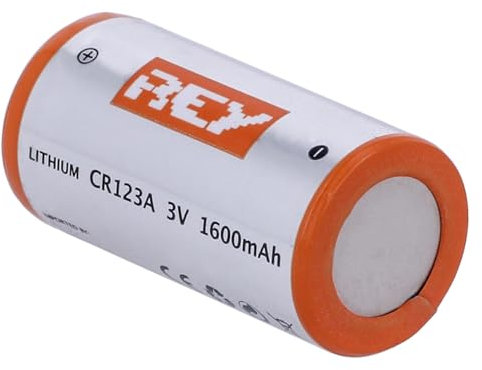 Pila Litio CR123A 3V 1600mAh, Alta Duración