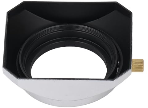 Paraluce per Fotocamera da 43 Mm, Paraluce Universale Quadrato retrò Opaco in Lega di Alluminio, Accessorio Fotografico per Lunghezza Focale di 25 Mm o Superiore