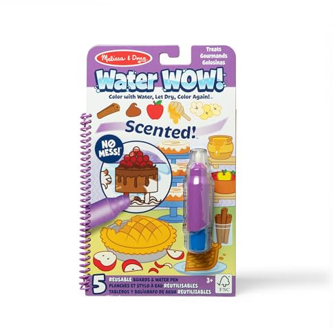 Melissa & Doug, Aktivitetsblock Scented Water WOW reseversion, vattenfärg - matälskare