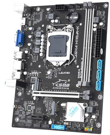 YIWEOG LGA 1151 Socket LGA1151 Processeurs CPU Carte mère de Bureau 2 * DDR4 jusqu'à 32 Go 1 * PCIE3.0 x16 Slot Carte mère de Jeu pour Bureau à Domicile 3 * SATA3.0 1000 Mbps Fast Ethernet 1 *
