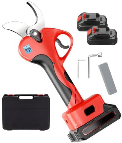 pealiritansemen Sécateur Électrique pour Buissons, Branches D'arbres, Membres, Sécateur Électrique sans Fil, Diamètre De Coupe De 40 Mm, Cisaille Électrique avec Batterie Remplaçable
