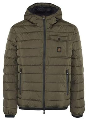 RefrigiWear Piumino Uomo Modello Josh (IT, Testo, XL, Regular, Regular, Sea Turtle)