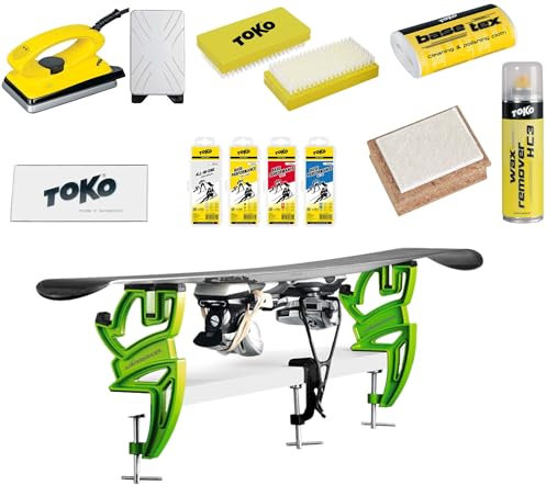 Generisch Toko Skiwax Set 11-teilig mit Wachsbügeleisen - Wintersteiger Skispanner
