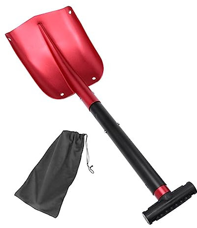 Milisten Klappbare Auto Schneeschaufel Mit Aluminiumgriff Faltbar Und Abnehmbar Leichte Outdoor Schaufel Für Winter Und Camping