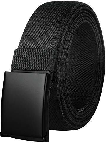 Drizzte Gürtel Übergröße Herren Komfortabel Stretchgürtel Elastischer Stoffgürtel Schwarz Herrengürtel 160cm