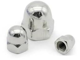 Écrous à chapeau bombé en acier inoxydable, Écrou borgne en acier inoxydable 304, assortiment de plusieurs tailles DIN1587(M12 10pcs)