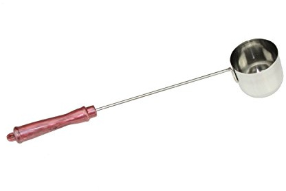 Long Handle Tea Ladle Soup Ladle Stainless Steel Ladle Doya Puwa Ideal to Pour Tea Liquid (Large: L:34.5cm x H:5.4cm x W:6.7cm)