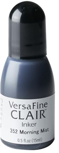 Tsukineko VersaFine Clair Refill Nachfülltinte - 15 ml - Grün, Morning Mist - Zubehör Reinker für VersaFine Clair Stempelkissen