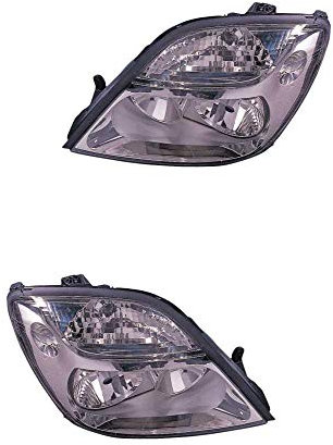 Scheinwerfer Set links & rechts Hauptscheinwerfer Frontscheinwerfer Halogen H1 mit Lampenträger ohne Glühlampe für Model Megane Scenic JA0/1_ Scénic I Großraumlimousine FA0_