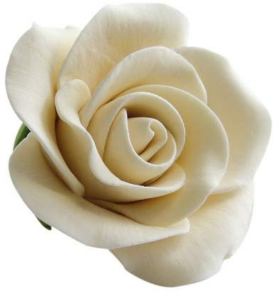 COXIMUSbacken und mehr Feinzuckerrosen creme groß 50mm 28 Stck | Zuckerblumen zur Dekoration von Kuchen und Torten