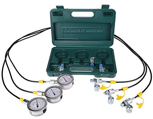 Hydraulisches Manometer-Kit, Hydraulik-Druckprüfgerät des Baggers mit Prüfkupplung zum Prüfen von Schlauch und Manometer mit Box