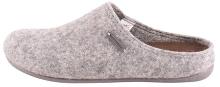 Shepherd of Sweden - Cilla Wollhausschuhe - Damen - 100% Wolle - Schlupfmodell - Pantoffeln - Gummisohle - Grey - Größe 39