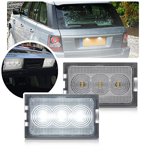 LED-Kennzeichenbeleuchtung für Land-Ro/ver Discovery 3 LR3 Discovery 4 LR4 L319 Freelander 2 LR2 L359 Rang Rover Sport Supercharge L320 2 Stück weiße Tag-Lampen