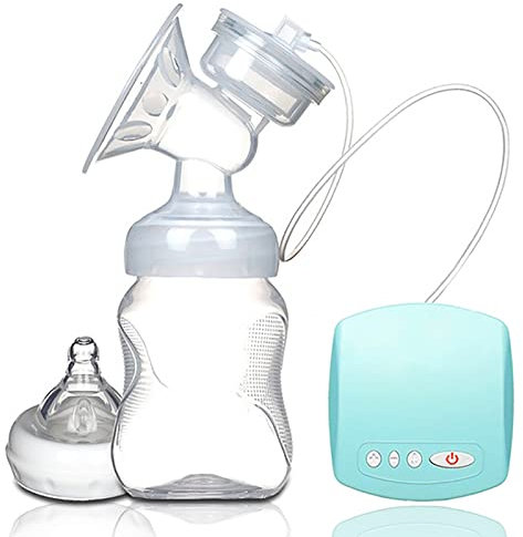 Elektrische Milchpumpe Brustpumpe,Tragbare Milchpumpe Stillende Brustmassage mit 2 Modi und 9 Saugstufen, BPA-freie Einzelmilchpumpe