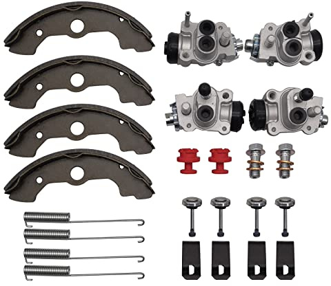 Front Brake Wheel Cylinders Shoes Kit for Honda TRX350 Rancher 350 2000-2003 (Left&Right) TRX350FE/TRX350FM/TRX350TE/TRX350TM,OEM# 45310-HC5-006 45330-HC5-006 06450-HN5-671